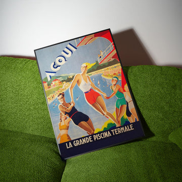 Acqui La Grande Piscina Vintage Wall Art wall - art - picture - poster