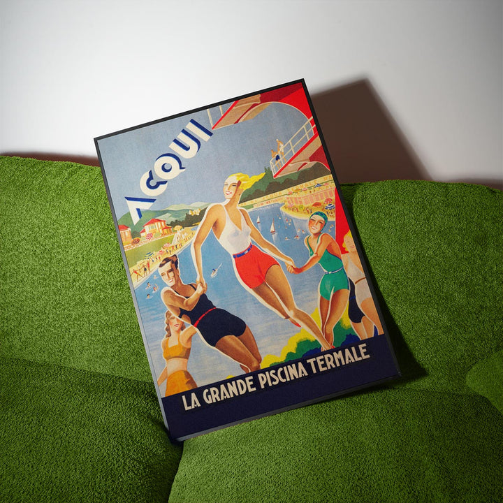 Acqui La Grande Piscina Vintage Wall Art wall - art - picture - poster