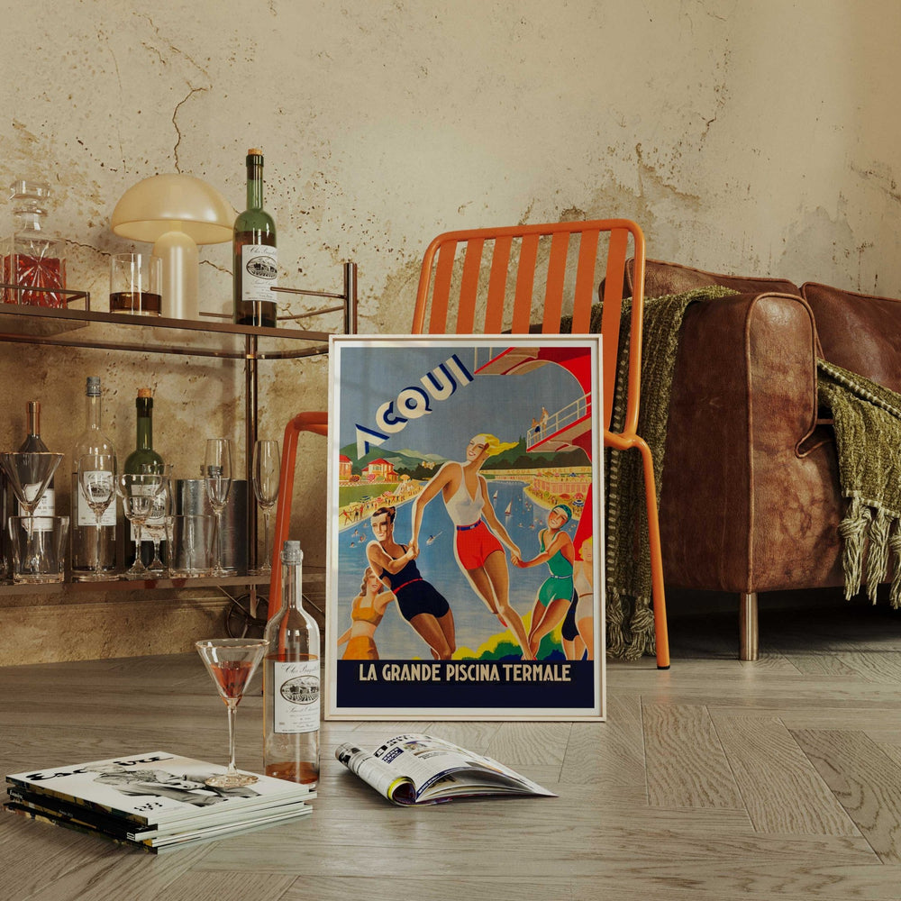 Acqui La Grande Piscina Vintage Wall Art wall - art - picture - poster