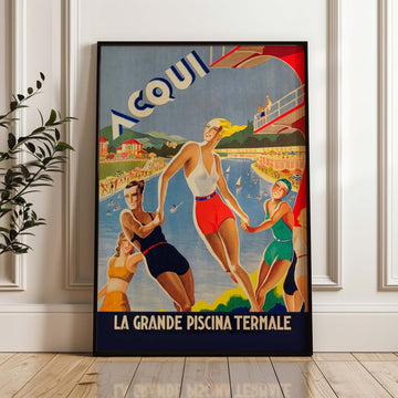 Acqui La Grande Piscina Vintage Wall Art wall - art - picture - poster