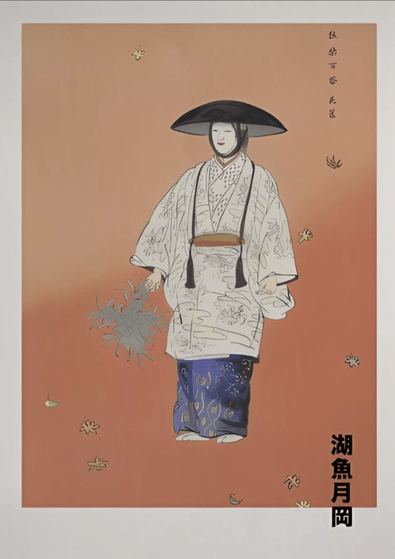 Actor Hanagatami Kogyo Tsukioka Wall Art by Katsushika Hokusai
