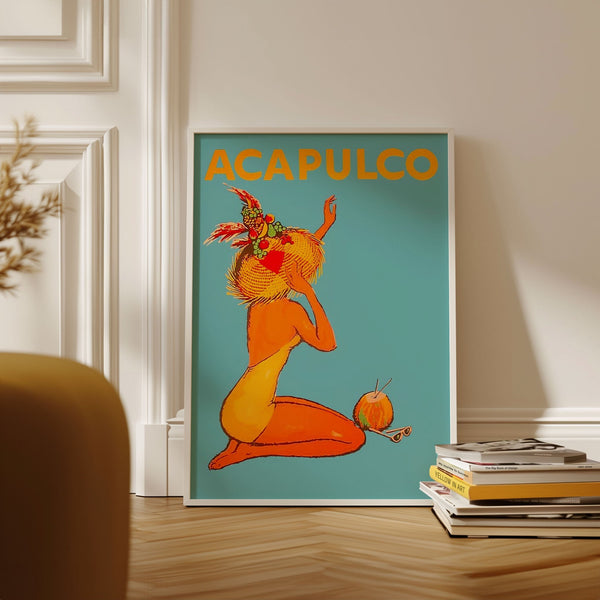 Aculpuco Mexican Travel Vintage | Art & Canvas Print