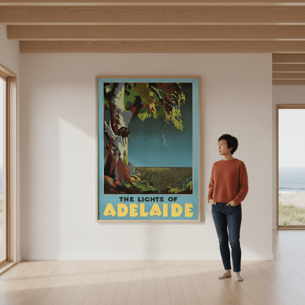 Adelaide Lights Wall Art Print wall - art - picture - poster