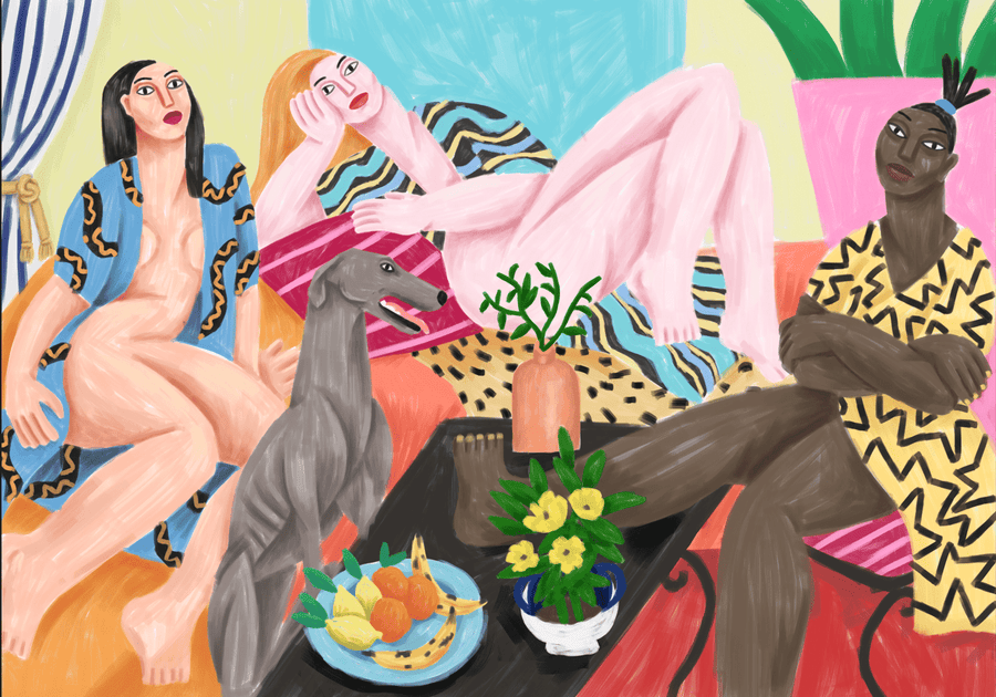 Afternoon with the dog by Cedric Pierre-Bez