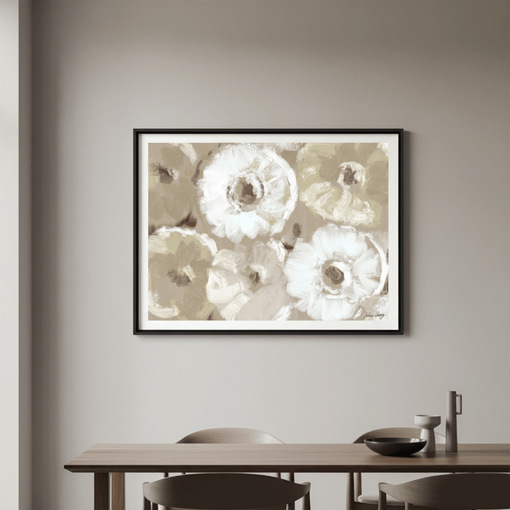 All Over White Flowers by Julia Cheney wall - art - picture - poster