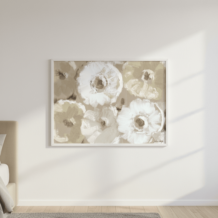 All Over White Flowers by Julia Cheney wall - art - picture - poster