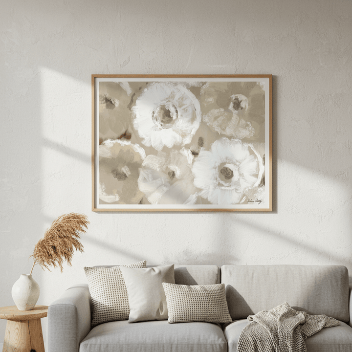 All Over White Flowers by Julia Cheney wall - art - picture - poster