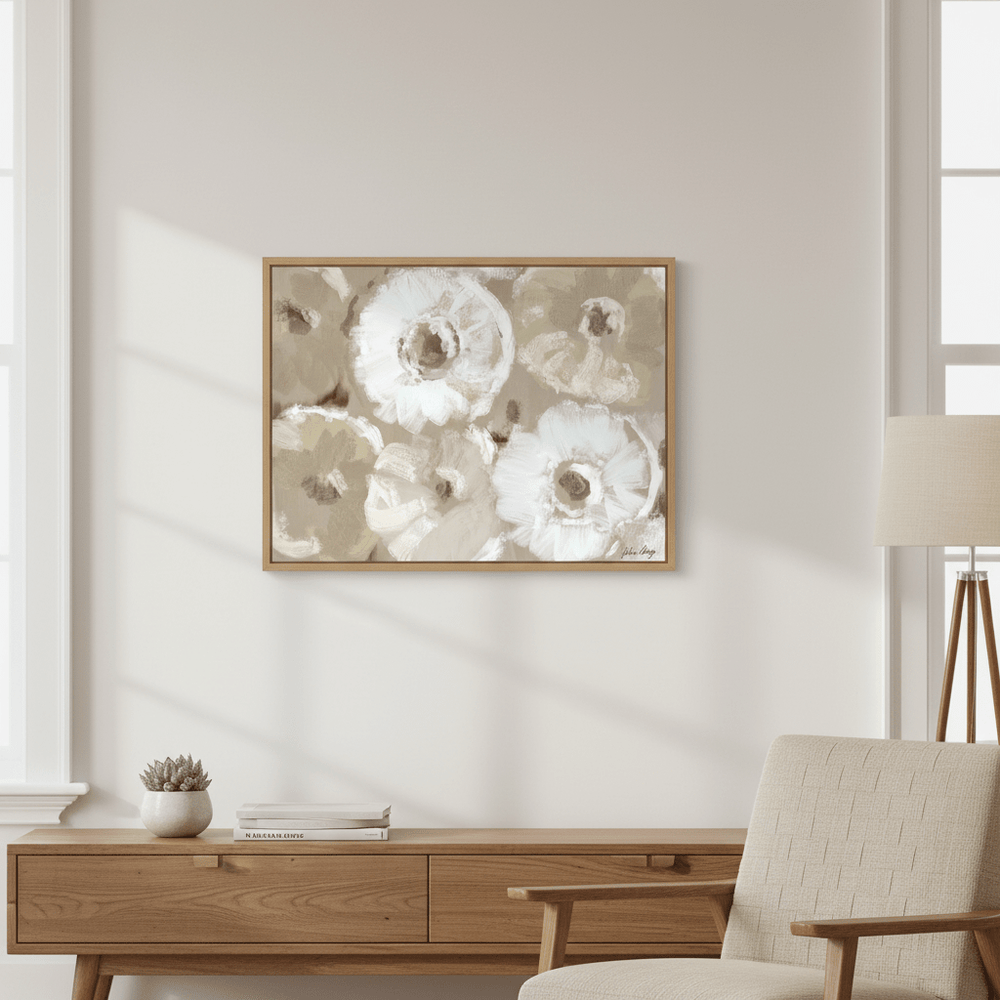 All Over White Flowers by Julia Cheney wall - art - picture - poster