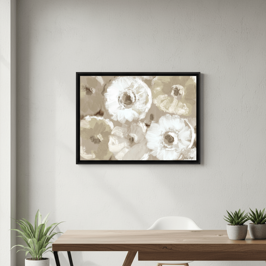 All Over White Flowers by Julia Cheney wall - art - picture - poster