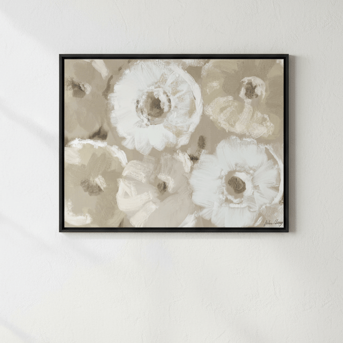 All Over White Flowers by Julia Cheney wall - art - picture - poster