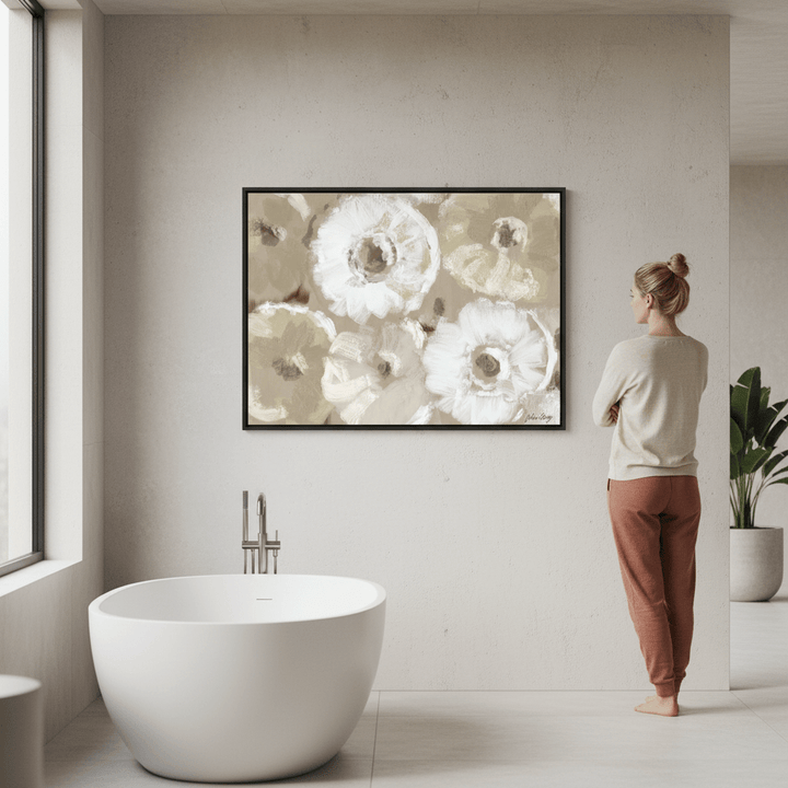 All Over White Flowers by Julia Cheney wall - art - picture - poster