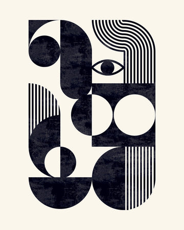 All Seeing Eye Abstract Portrait by Maison Bootsy - Style My Wall, frame
