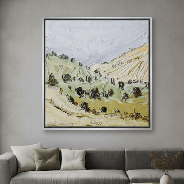All The Greens 2 By Angela Hawkey | Canvas Square Print
