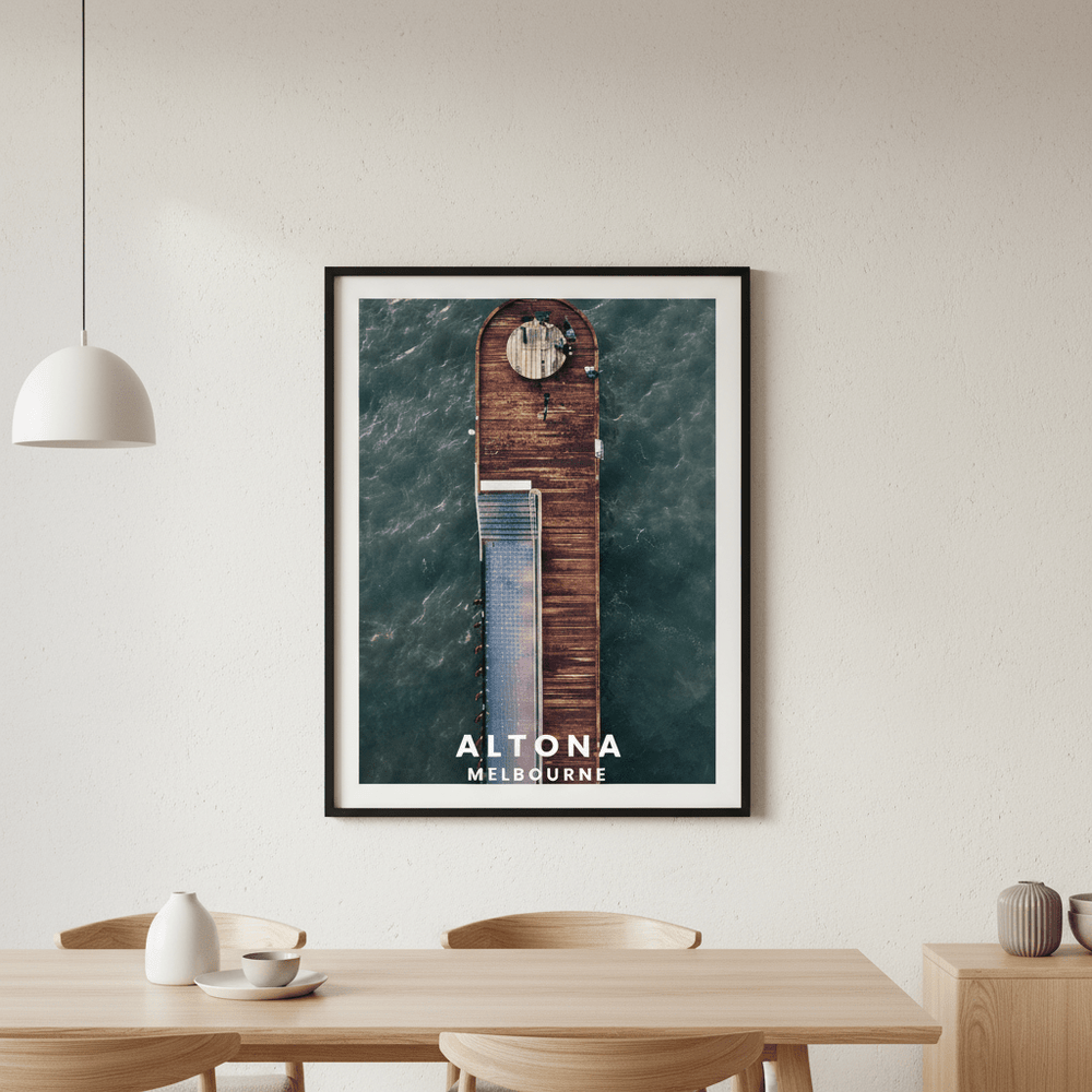 Altona Pier Travel Poster, Melbourne by L10 wall - art - picture - poster