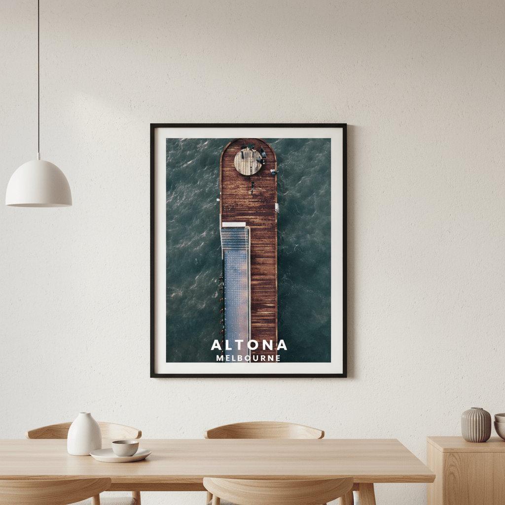 Altona Pier Travel Poster, Melbourne by L10 wall - art - picture - poster