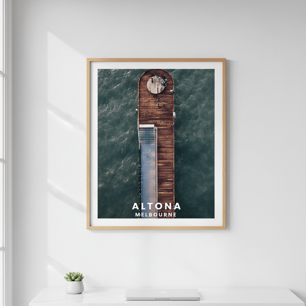 Altona Pier Travel Poster, Melbourne by L10 wall - art - picture - poster