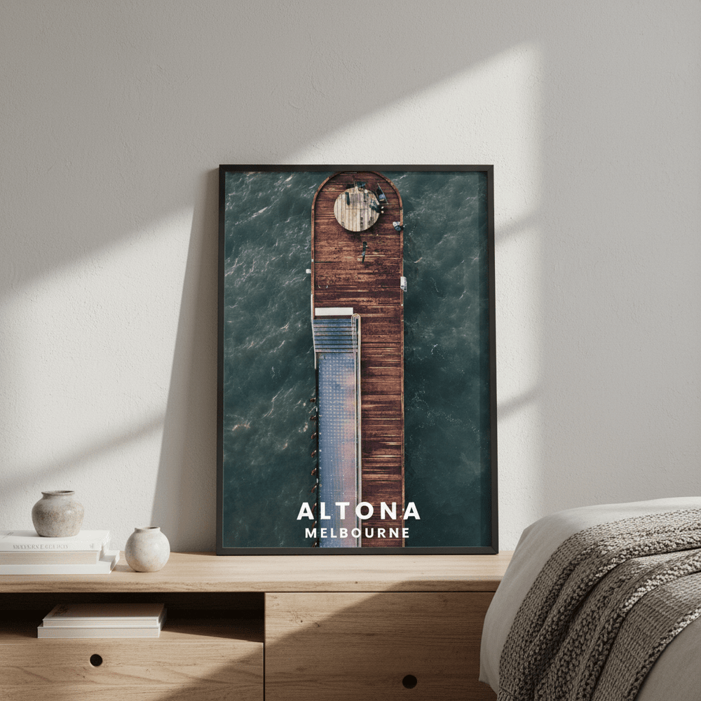 Altona Pier Travel Poster, Melbourne by L10 wall - art - picture - poster