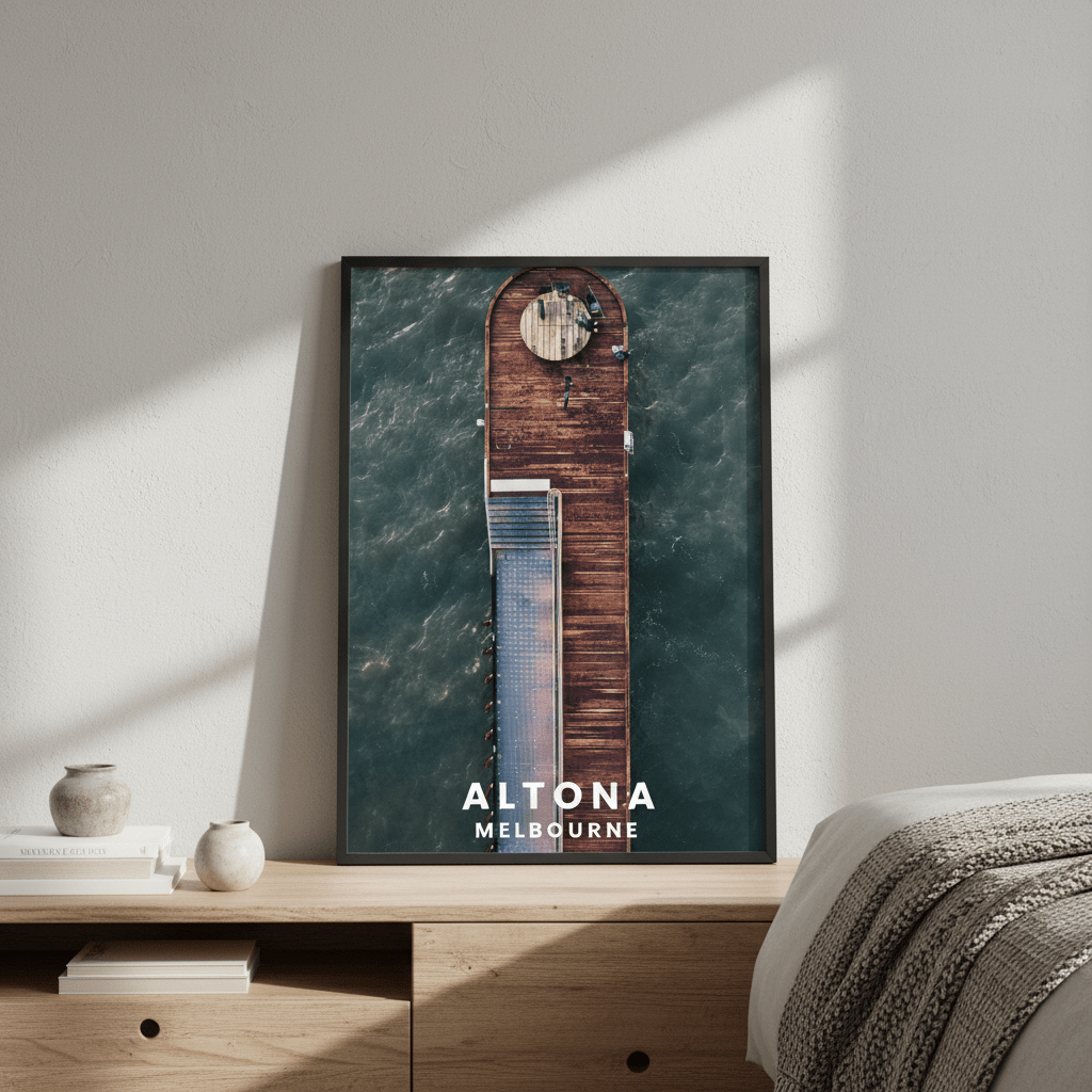 Altona Pier Travel Poster, Melbourne by L10 wall - art - picture - poster