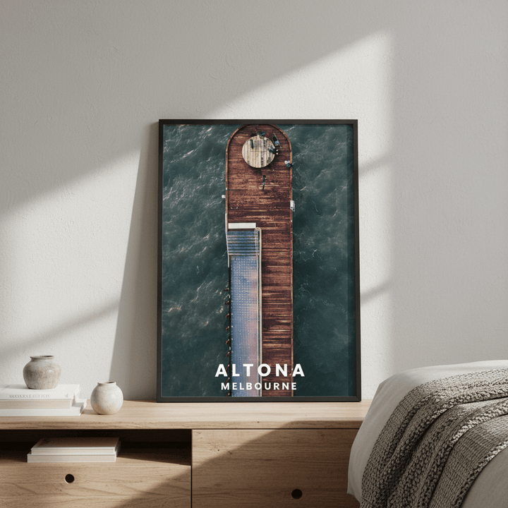 Altona Pier Travel Poster, Melbourne by L10 wall - art - picture - poster