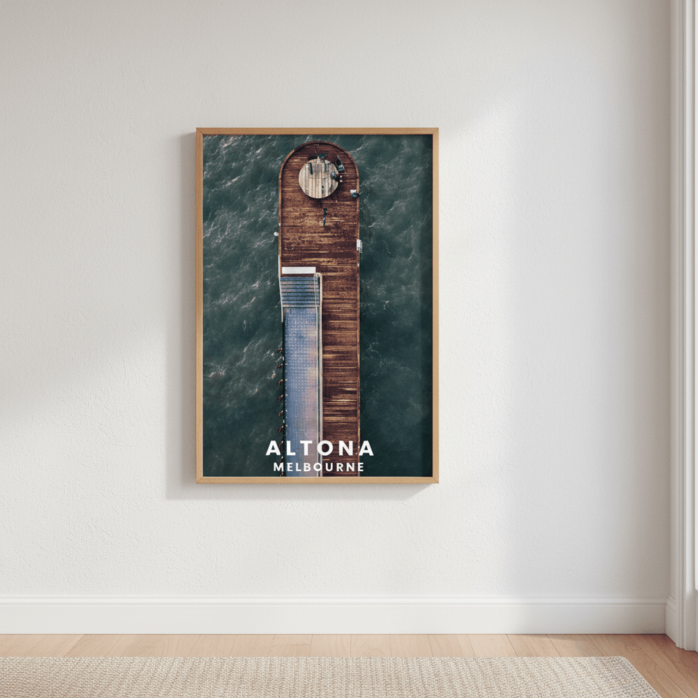 Altona Pier Travel Poster, Melbourne by L10 wall - art - picture - poster