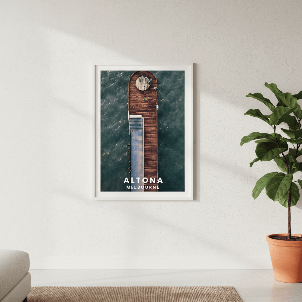 Altona Pier Travel Poster, Melbourne by L10 wall - art - picture - poster
