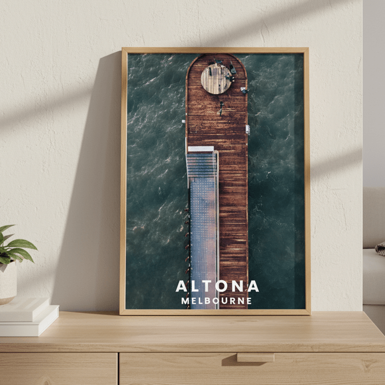 Altona Pier Travel Poster, Melbourne by L10 wall - art - picture - poster