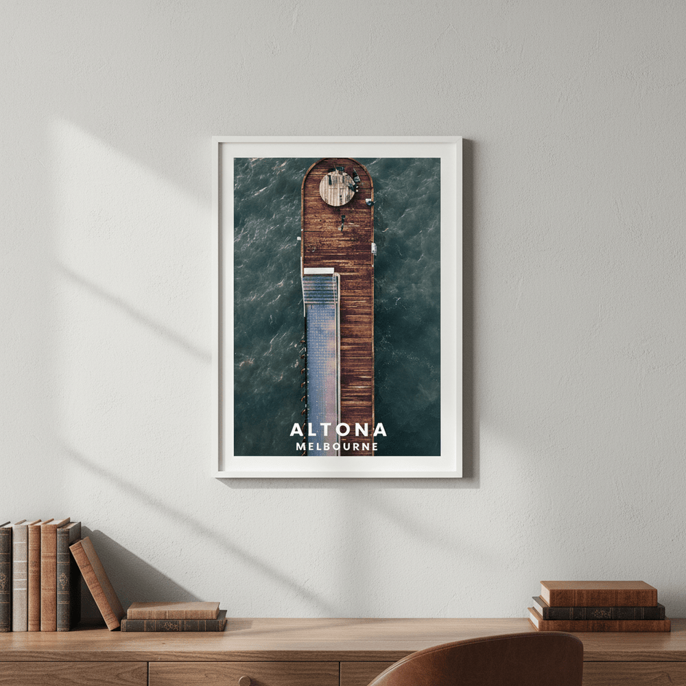 Altona Pier Travel Poster, Melbourne by L10 wall - art - picture - poster