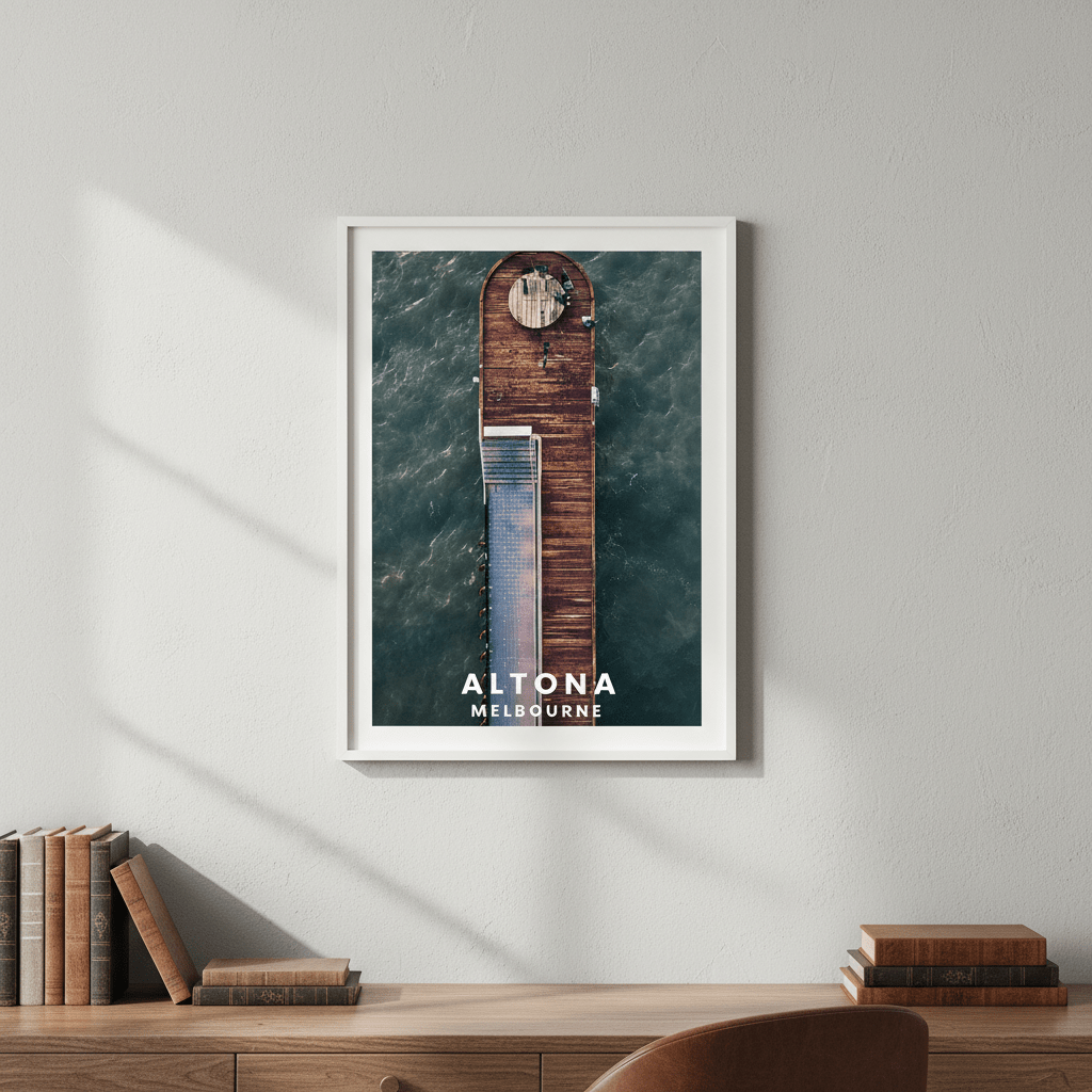 Altona Pier Travel Poster, Melbourne by L10 wall - art - picture - poster