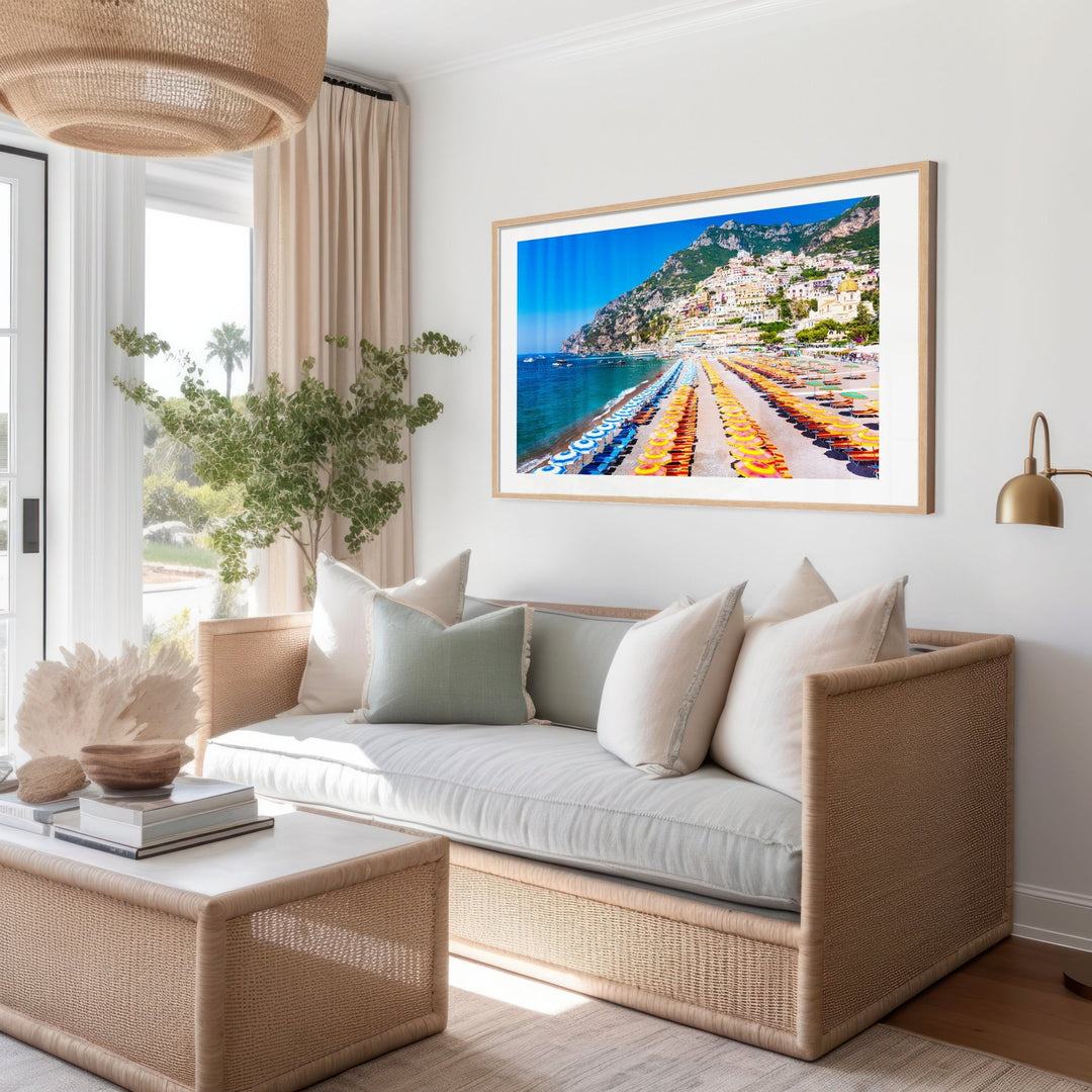 Amalfi Coast Italy Mediterranean Landscape Wall Art - Style My Wall