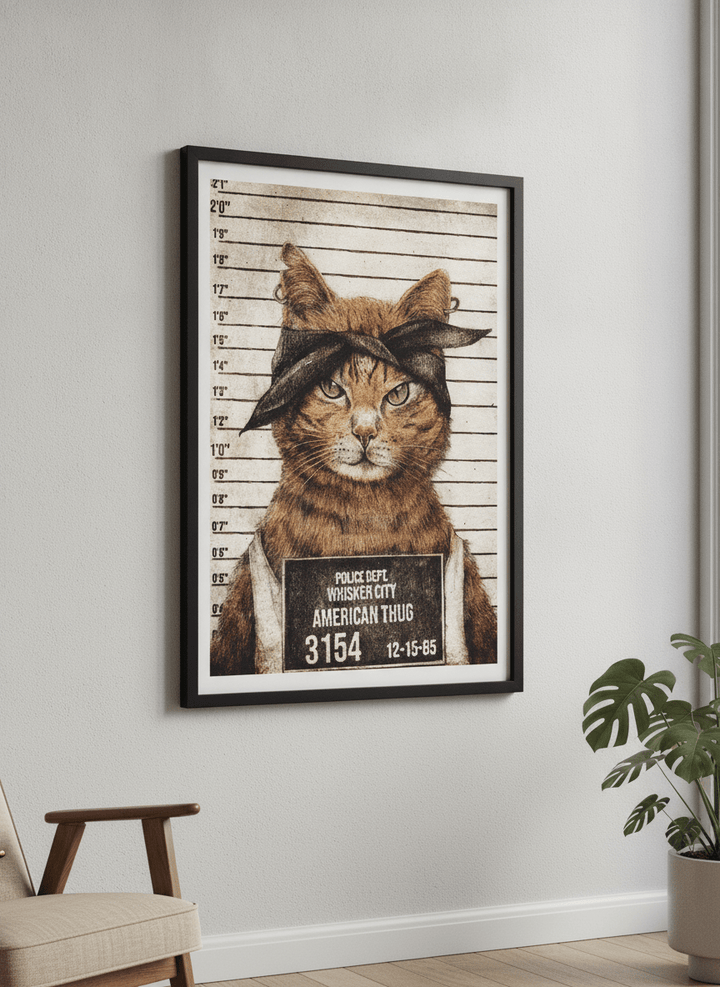 Modern wall art styled above a sofa in a neutral living room