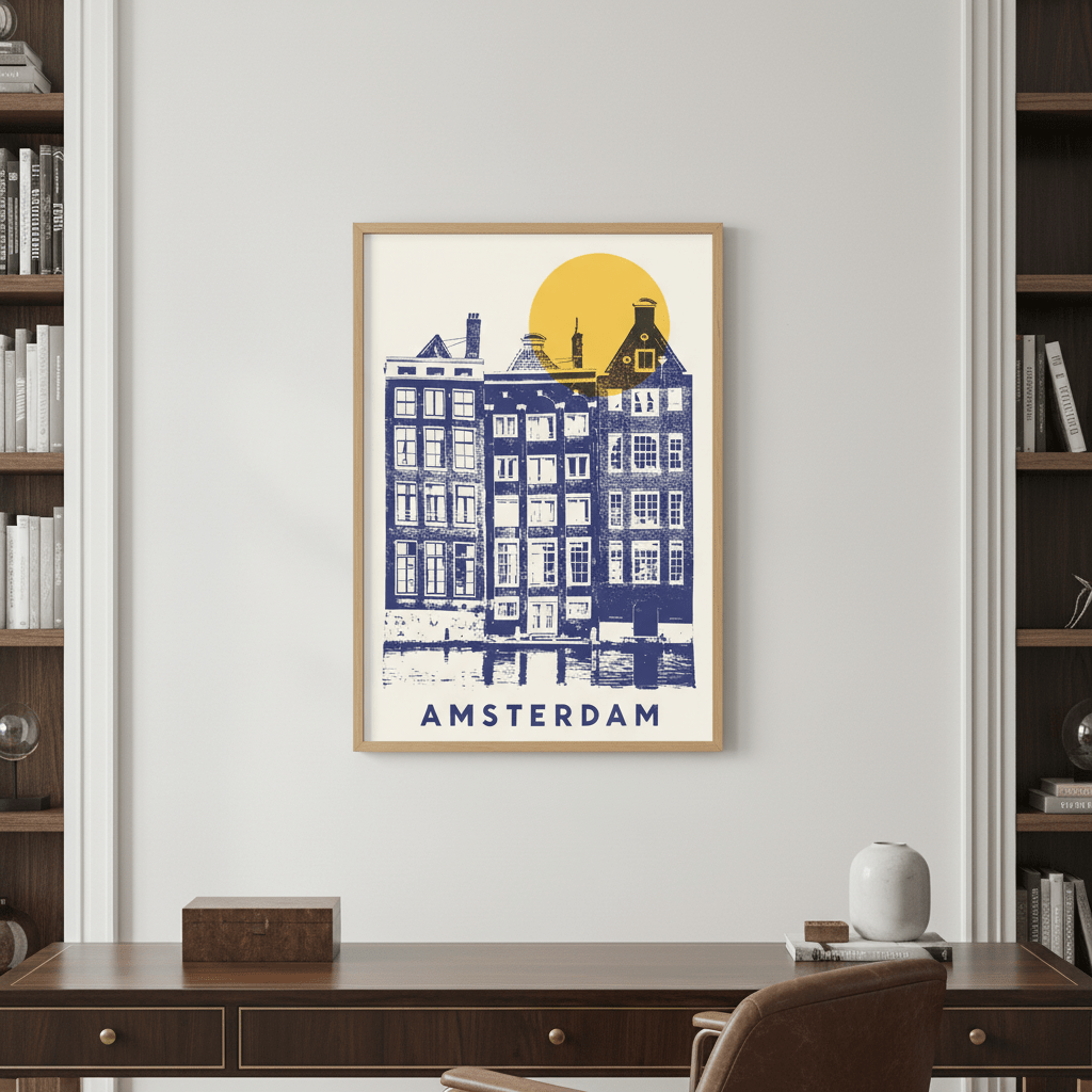 Amsterdam by Florent Bodart wall - art - picture - poster