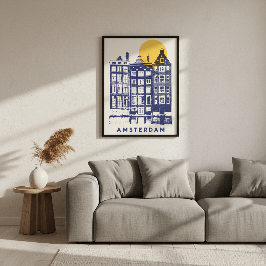 Amsterdam by Florent Bodart wall - art - picture - poster