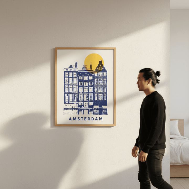 Amsterdam by Florent Bodart wall - art - picture - poster