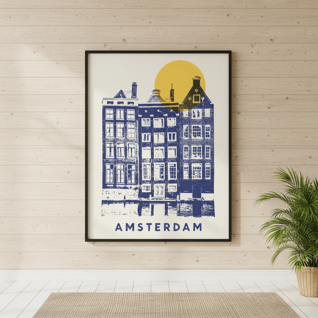 Amsterdam by Florent Bodart wall - art - picture - poster