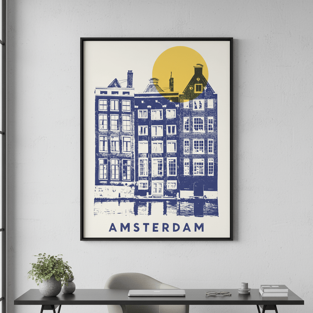 Amsterdam by Florent Bodart wall - art - picture - poster