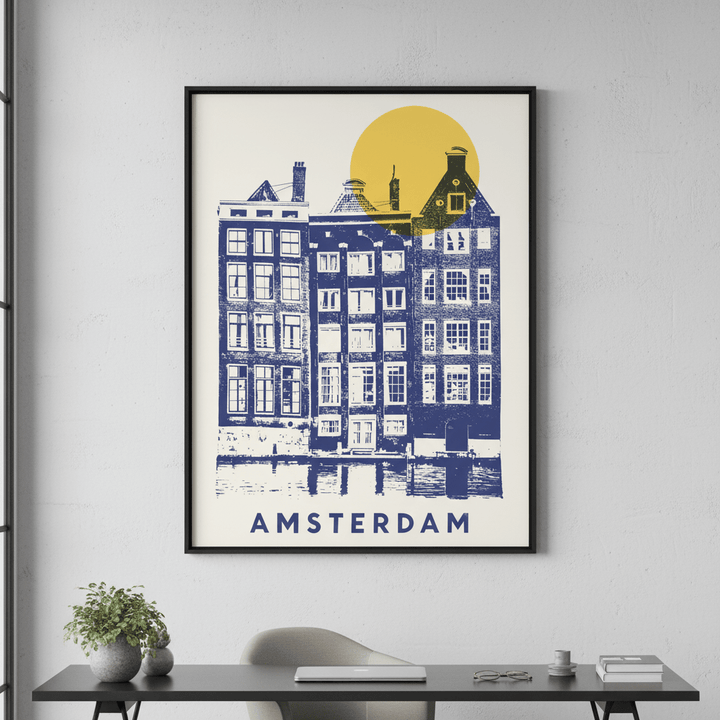 Amsterdam by Florent Bodart wall - art - picture - poster