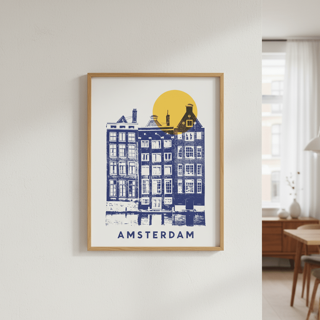 Amsterdam by Florent Bodart wall - art - picture - poster