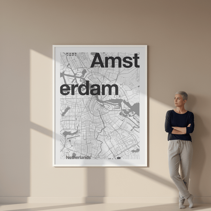 Amsterdam Map by Florent Bodart wall - art - picture - poster
