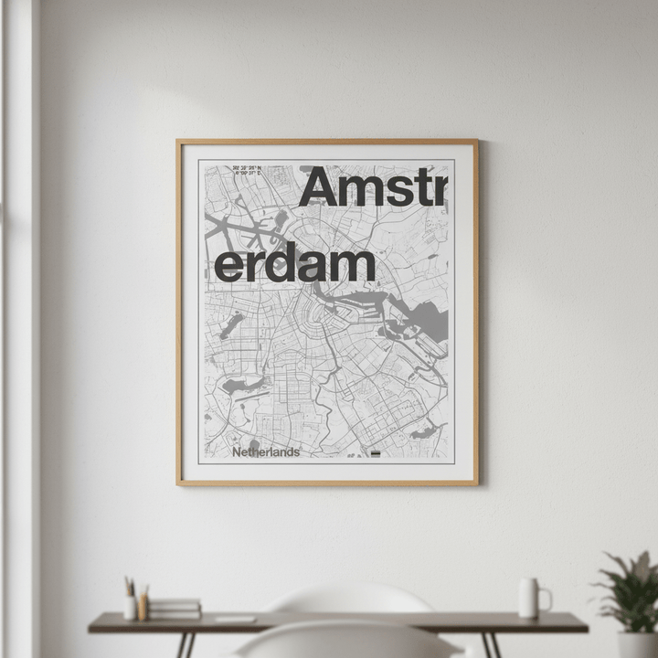 Amsterdam Map by Florent Bodart wall - art - picture - poster