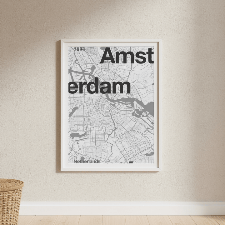 Amsterdam Map by Florent Bodart wall - art - picture - poster