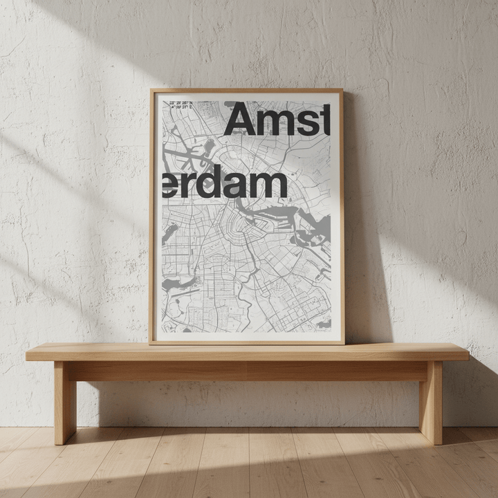 Amsterdam Map by Florent Bodart wall - art - picture - poster