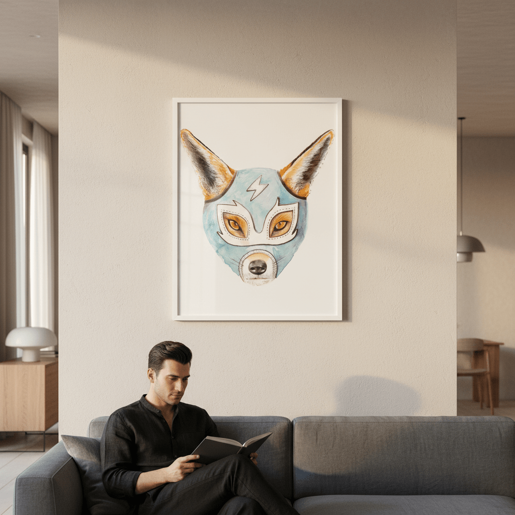 Andrew Fox Wrestler by Florent Bodart wall - art - picture - poster