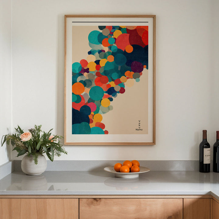 kitchen japanese sbstract wall art print poster