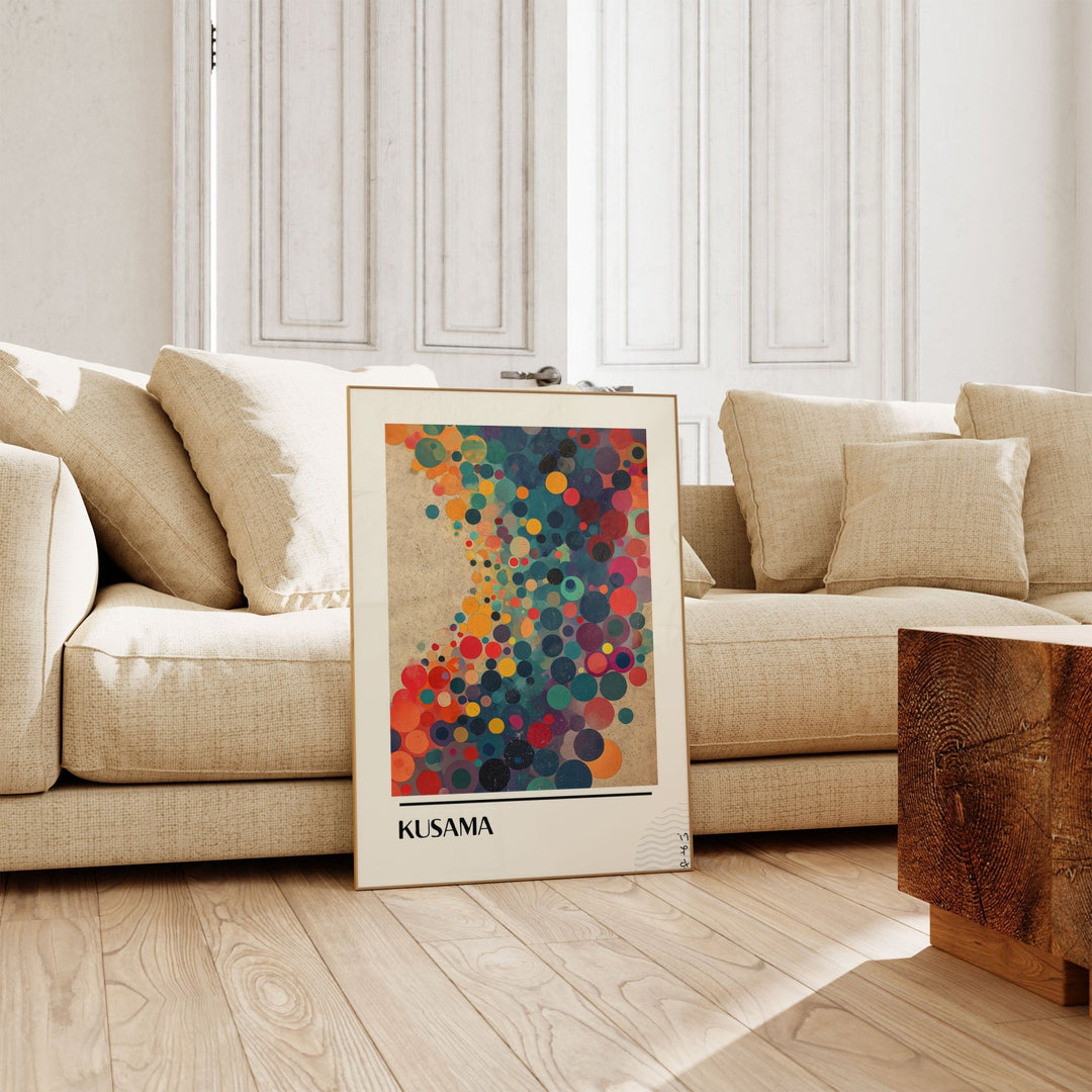 Angular Multicolour Infinity Wall Art by Yayoi Kusama - Style My Wall