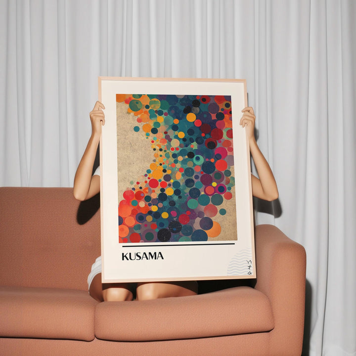 Angular Multicolour Infinity Wall Art by Yayoi Kusama - Style My Wall