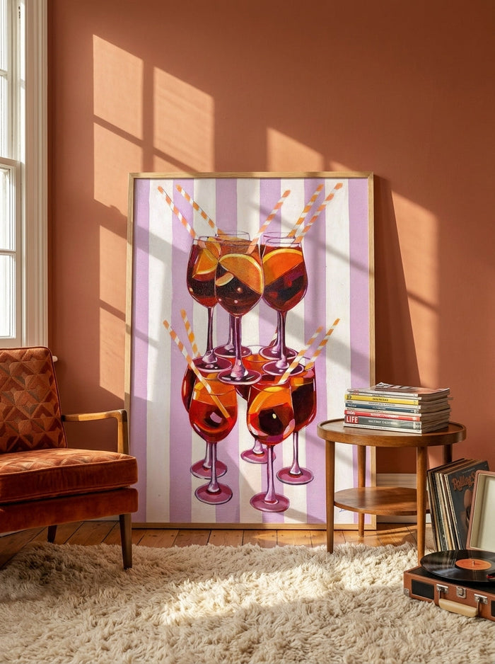 Aperol Spritz Tower By Laurel Greenfield | Art & Canvas Print