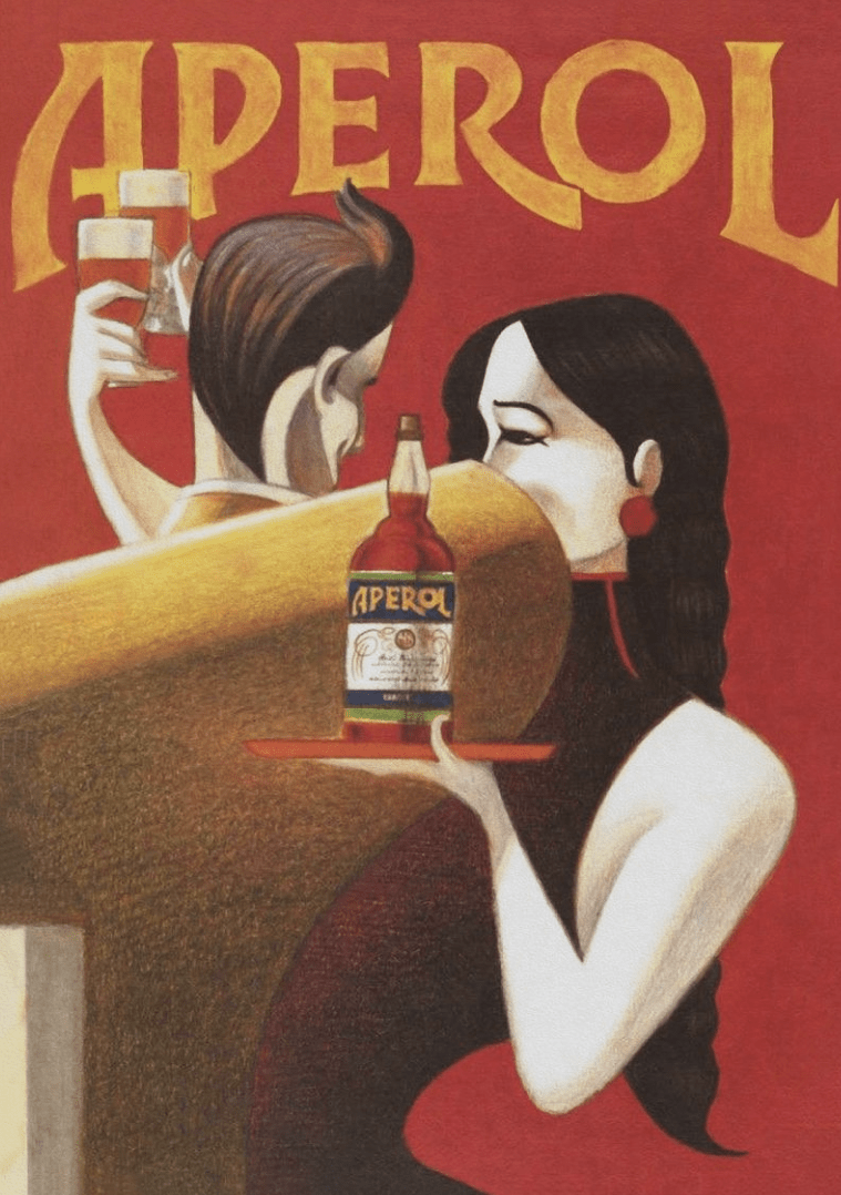 Aperol Spritz Vintage Wall Art