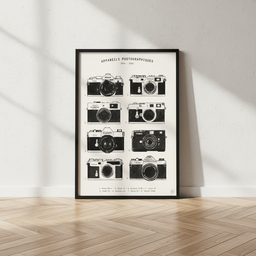 Appareils Photographiques by Florent Bodart wall - art - picture - poster