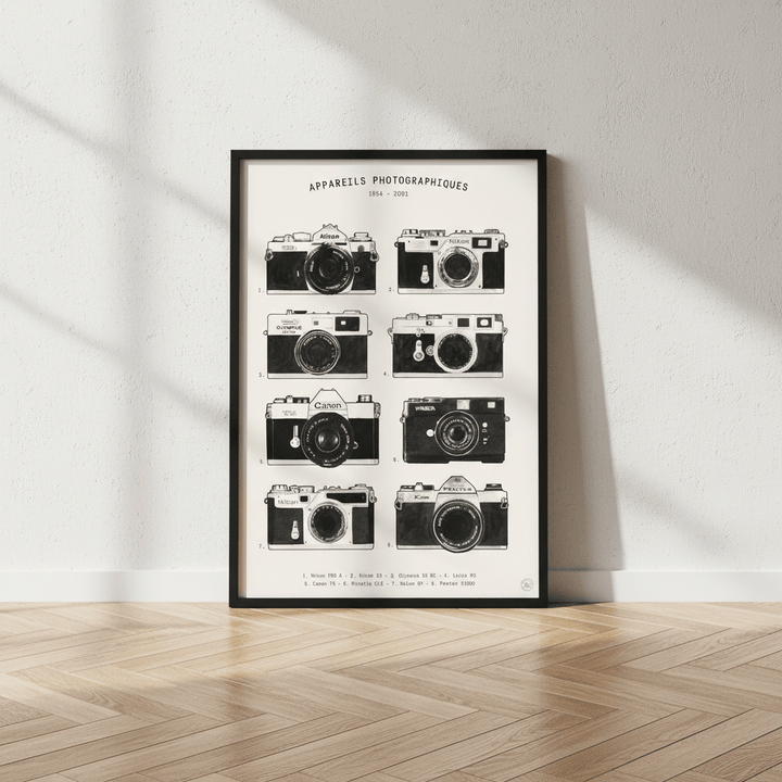 Appareils Photographiques by Florent Bodart wall - art - picture - poster