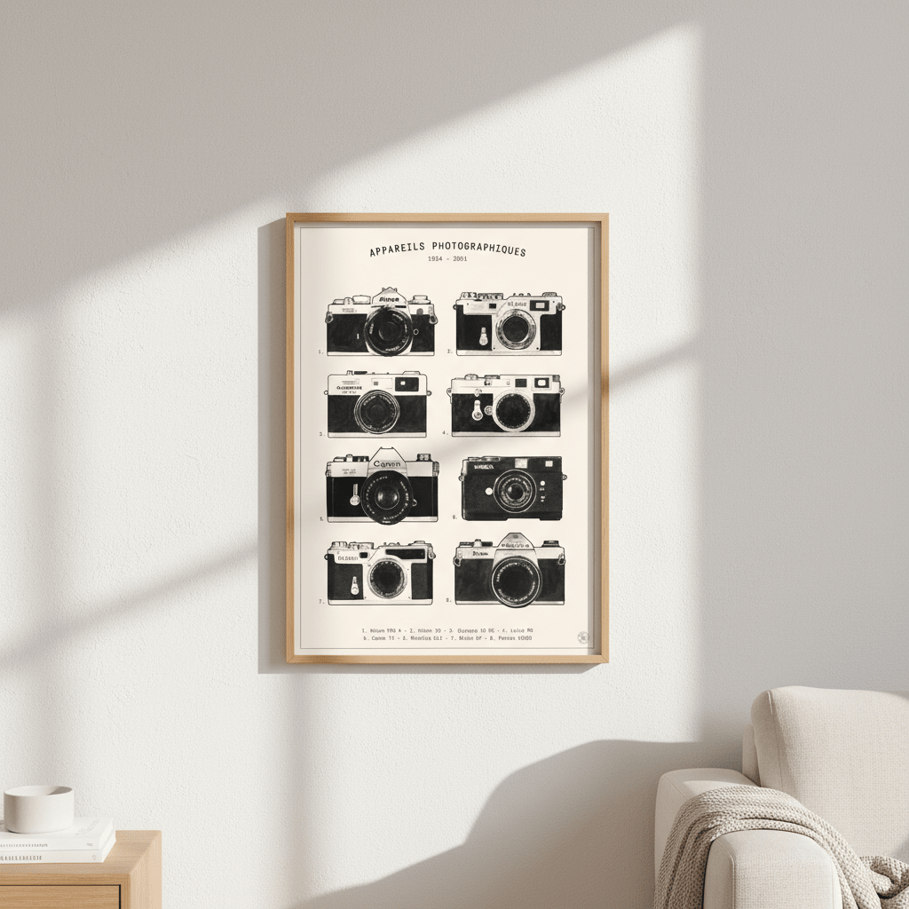 Appareils Photographiques by Florent Bodart wall - art - picture - poster